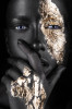 Tablou canvas Make-up auriu 2, 60 x 90 cm