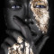 Tablou canvas Make-up auriu 2, 50 x 75 cm