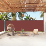Cumpara ieftin Copertină laterală retractabilă, maro, 180x1000 cm