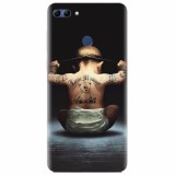 Husa silicon pentru Huawei Y9 2018, Body Builder Cute Baby Tattoo