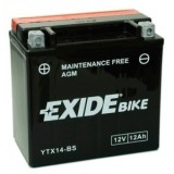 Baterie moto 12V 12Ah (YTX14-BS) AGM fara mentenanta (sigilata) Exide