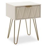 Noptiera Isla Alb 42x35x55 cm