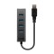 Hub USB Lindy LY-43324, 4 Port, USB 3.0, negru