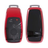 Husa Cheie Smartkey Mercedes Benz 3 Butoane ROSIE TPU+PC Model Nou AutoProtect KeyCars, Oem