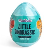 Bila efervescenta de baie Little Dinorassic Surprise Bath Bomb Martinelia 99587, albastru, 140 g