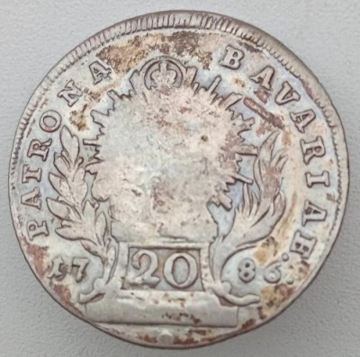 Moneda Bavaria - 20 Kreuzer 1786 - Argint foto