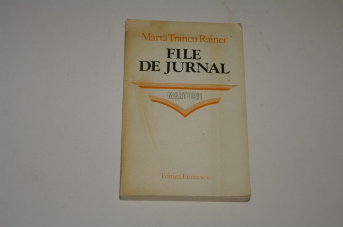 File de jurnal - Marta Trancu Rainer