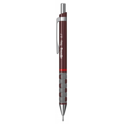 Creion Mecanic Tikky Rotring, Mina 0.7 mm, Burgundi, Corp din Plastic, Radiera, Creion Mecanic Tikky, Creioane Mecanice Tikky, Creion Mecanic pentru S foto