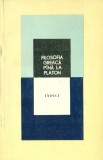 FILOSOFIA GREACA PANA LA PLATON - INDICI