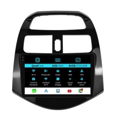 Navigatie Dedicata Chevrolet Spark (2009-2015), QuadCore, 9Inch, 4Gb Ram, 64Gb Stocare, Carplay