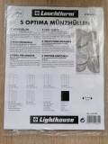 Set 5 folii Optima pentru 54 monede cu diametru maxim 20 mm