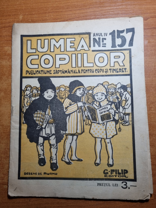 revista pentru copii - lumea copiilor - 18 ianuarie 1925