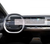 Folie Protectie Navigatie Kia EV3 2024+, Duragon, protectie Display Navigatie si Ceasuri de Bord, silicon Transparent, Anti-zgarieturi, kit instalare