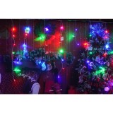 Instalatie de Craciun, Flippy&reg;, Tip Turturi, Sectiune 5 m, 143 LED-uri, 8 Jocuri de Lumini, Fir Alb, Lumina RB-RG, IP44, Interconectabila