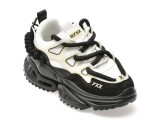 Pantofi sport GRYXX alb-negru, 82695, din piele ecologica