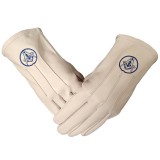 M?nu?i din Piele cu Simboluri Masonice Albastre