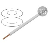Cablu Electric H05V-K 1mm2 PVC Alb 10m