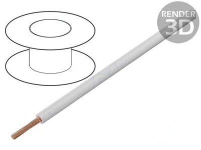 Cablu FlexiVolt-E/HK 1x0,5mm2 Cu PVC Alb 500V foto
