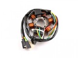 Stator Minarelli AM3 AM4 AM5 AM6 Revo, 6 bobine, senzor scanteie, 6 fire, Magnetou, 82mm