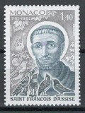 Monaco 1982 Mi 1536 MNH - 800 de ani de la nașterea lui Francisc de Assisi, Nestampilat