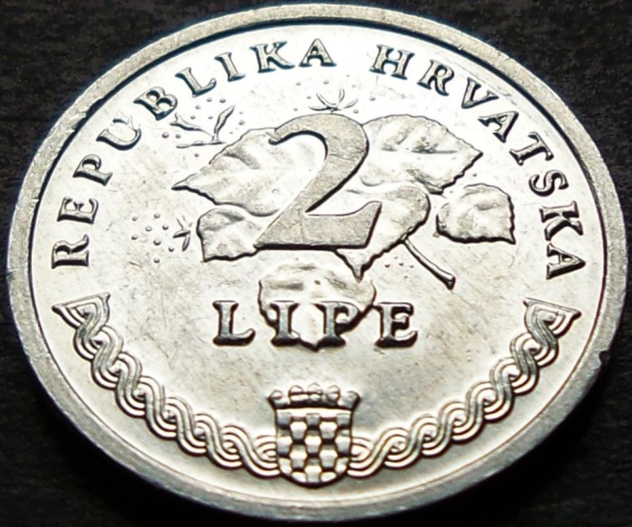 Moneda 2 LIPE - CROATIA, anul 1995 * cod 641
