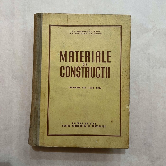 B. G. Skramtaev - Materiale de constructii