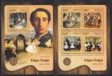 Centrafricana 2016 - Picturi de Edgar Degas, Bloc+Colita, MNH