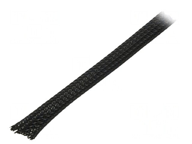 Trese din poliester negru, diametru 10mm