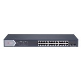 SWITCH. PoE Hikvision, port Gigabit x 24, SFP SFP x 2, rackabil, carcasa metalica, &quot;DS-3E1526P-SI&quot; (timbru verde 2 lei)