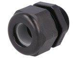 Intrare cablu M25 IP68 neagră 9-16mm termoplastică