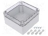 Carcasa policarbonat, 125mmx125mmx75mm, IP66, IP67, WEIDM&Uuml;LLER - MPC 12/12/07 TRSP