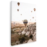 Tablou peisaj si baloane cu aer cald Tablou canvas pe panza CU RAMA 60x90 cm