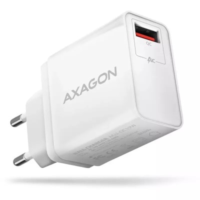 Incarcator retea AXAGON ACU-QC19W 2x USB type A QC3.0 19W alb foto