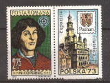 LP 819 Romania - 1973 - ANIVERSARI N. COPERNIC SERIE CU VINIETA, Nestampilat