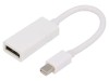 Cablu Adaptor Gembird Mini DisplayPort la DisplayPort 0.15m, Alb, DP 1.1, FullHD 1080p