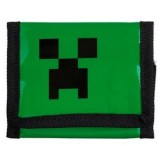 Portofel pentru copii cu design Minecraft, Verde, 12.5x2x10 cm, CMCLASS