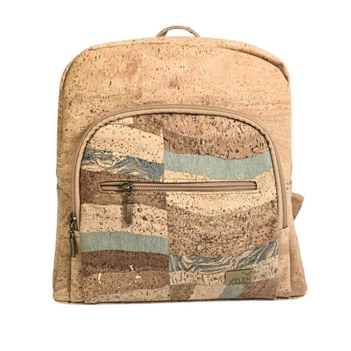 Rucsac damă din plută Patchwork