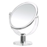 Oglinda cosmetica Ridder transparenta, de masa, diametru 13.5cm, 2 fete, una cu marire de pana la 3 ori Kida 3007300