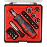Set Varfuri Si Tubulare Cu Surubelnita - 22 Piese