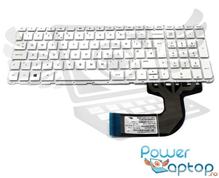 Tastatura HP Alba 250 G3 layout UK fara rama enter mare, 255 G3 layout UK fara rama enter mare