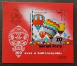 UNGARIA 1983-BLOC 162A-200 ANI PRIMUL ZBOR CU BALONUL MNH