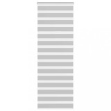 vidaXL Jaluzea tip zebra gri deschis lățime țesătură 80,9 cm poliester