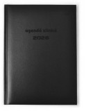Agenda 2026 datata zilnica A5 (pentru programari), 365 zile, culoare negru