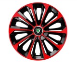 Cumpara ieftin Set 4 capace roti Extra Strong Red R15 pentru gama auto Skoda