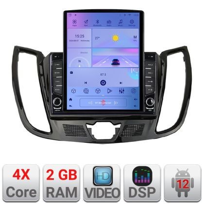 Navigatie Ford Kuga C-MAX Android radio gps internet quad core 2+32 ecran vertical 9.7&quot; KIT-362-v2+EDT-E708 CarStore Technology