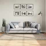vidaXL Covor ISTAN, cu fire &icirc;nalte, aspect lucios, bej, 140x200 cm
