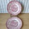 Lot de 2 farfurii model peisaj englezesc