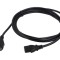 Cablu 3x1mm2 CEE 7/7 IEC C13 mamă PVC 3m negru Qualtek Electronics
