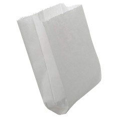 Set 750 Pungi din Hartie Kraft Alba,15x5x25 cm, Ambalaje din Hartie pentru Alimente, Ambalaje Hartie Fast-Food si Produse Vrac, Pungi Albe de Hartie p foto
