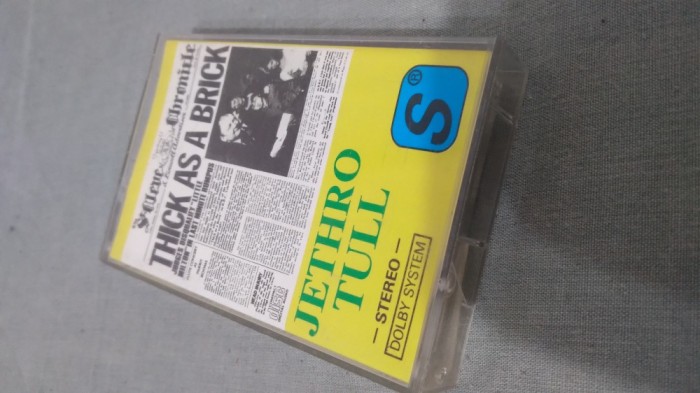 CASETA AUDIO JETHRO TULL -THICK AS &amp; BRICK ORIGINALA FOARTE RARA !!!